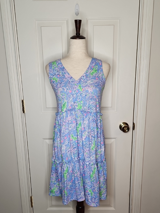 Lilly Pulitzer Dresses & Skirts - Lilly Pulitzer Lorina Swing Dress Blue Peri The Turtle Package Size XXS